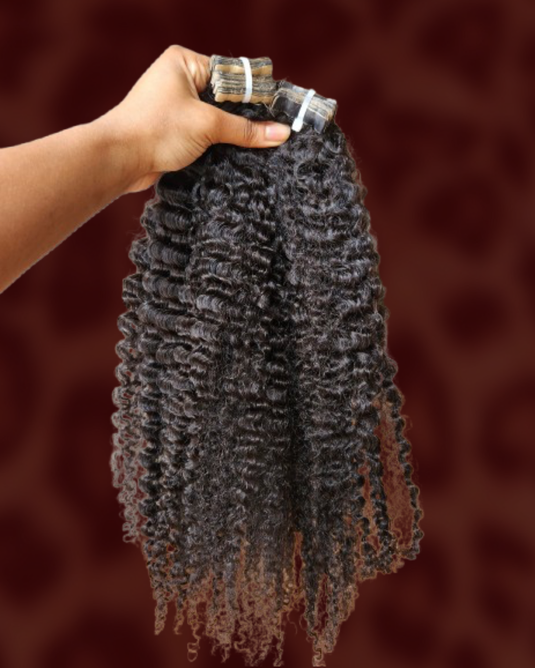 Tape-In Raw Hair Straight Adhesive Extensions